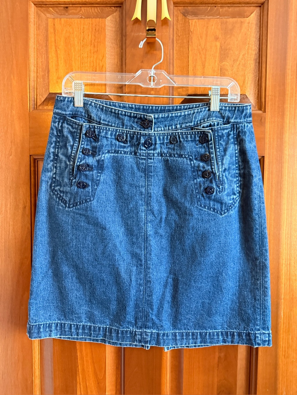 Lauren Jeans Co Ralph Lauren Denim Sailor Button Skirt Size 10